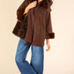 Faux Fur Trim Coat