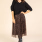 Aurora 2 in 1 Knit & Plisse Leopard Dress