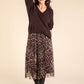 Aurora 2 in 1 Knit & Plisse Leopard Dress