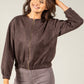 Faux Suede Bomber Jacket