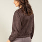 Faux Suede Bomber Jacket