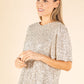 Angel Sleeve Sequin Blouse