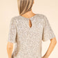 Angel Sleeve Sequin Blouse