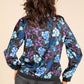 Satin Touch Floral Bomber Jacket