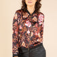 Satin Touch Floral Bomber Jacket