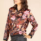 Satin Touch Floral Bomber Jacket