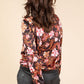 Satin Touch Floral Bomber Jacket