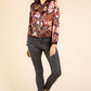 Satin Touch Floral Bomber Jacket