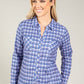 Soft Check Print Blouse