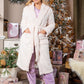 Hooded Jacquard Dressing Gown