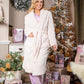 Hooded Jacquard Dressing Gown