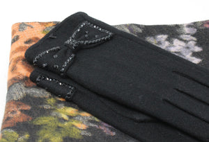 Wool Glove and Scarf Gift Set