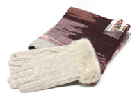 Wool Glove and Scarf Gift Set