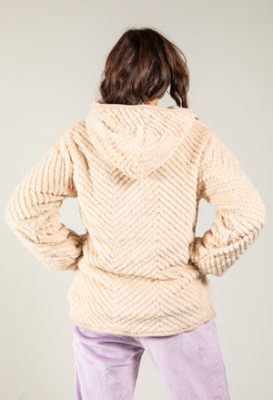 Cozy Jacquard Fleece Hoodie