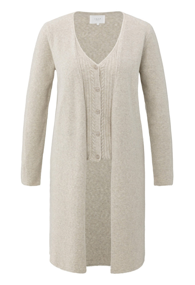 2 in 1 Longline Cardigan
