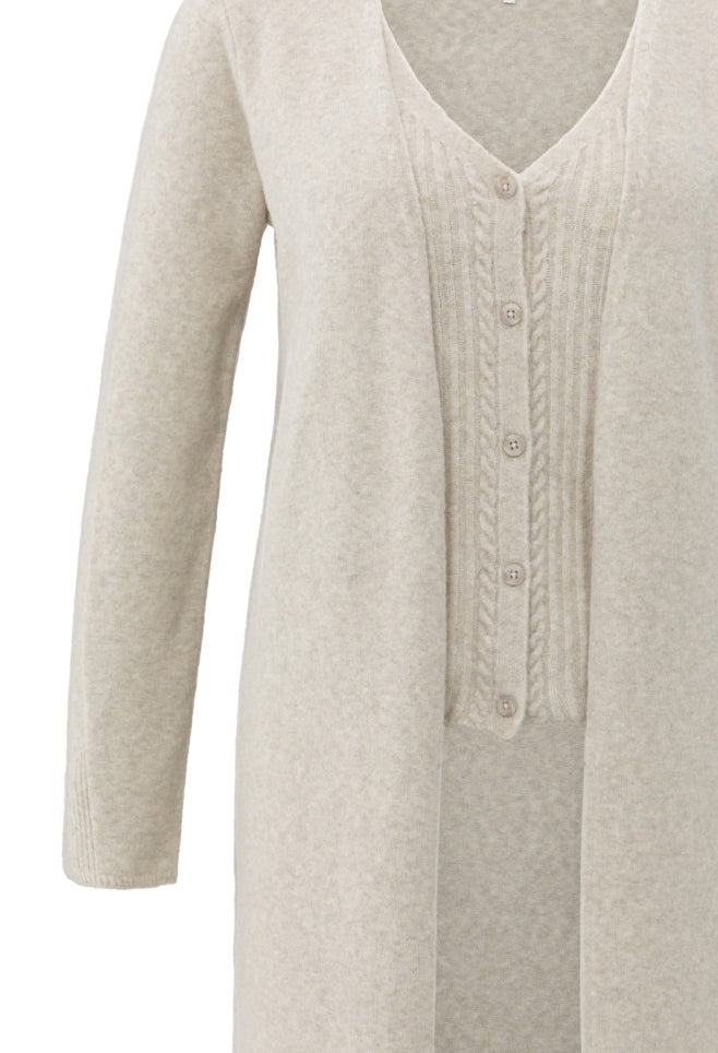 2 in 1 Longline Cardigan