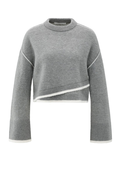 Contrast Trim Knit Sweater