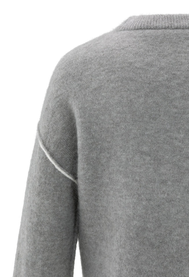 Contrast Trim Knit Sweater