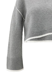 Contrast Trim Knit Sweater