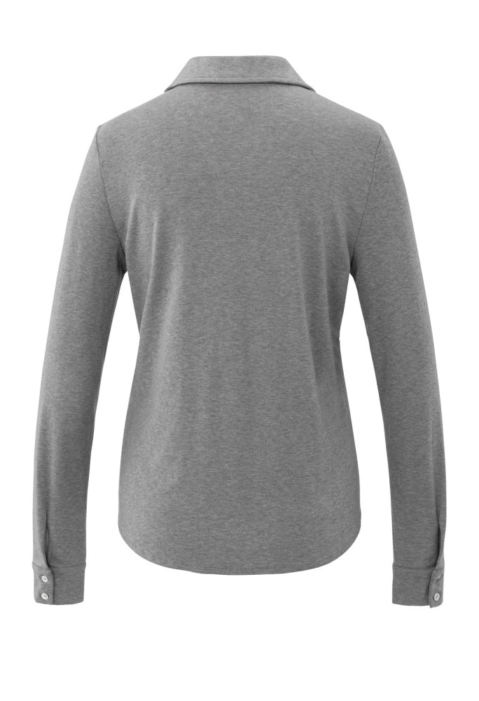 V-Neck Jersey Blouse