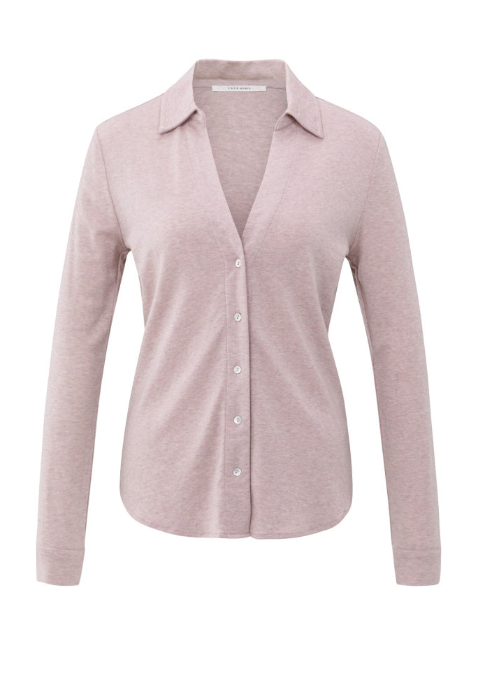 V-Neck Jersey Blouse