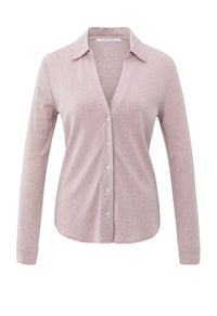 V-Neck Jersey Blouse