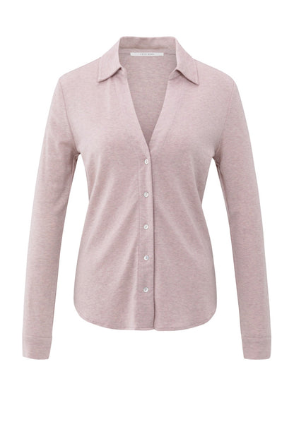 V-Neck Jersey Blouse