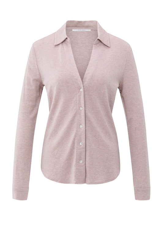 V-Neck Jersey Blouse