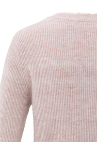 Short melange cardigan