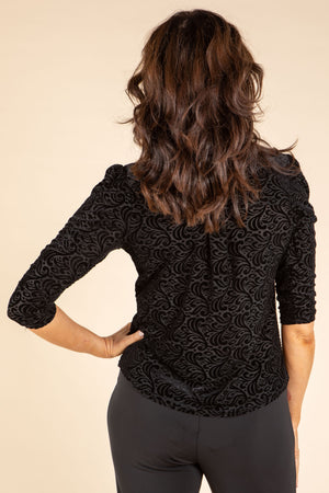 Abstract Design Velvet Top