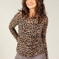 Ultralight Leopard Cashmere Top