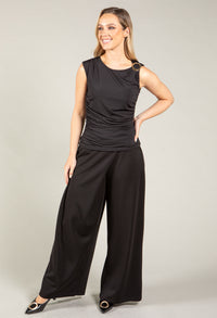 Gold Buckle Sleeveless Top