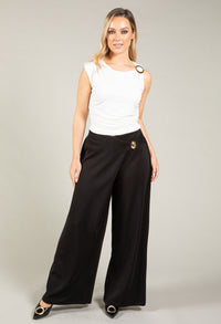 Gold Buckle Sleeveless Top