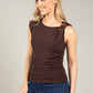 Gold Buckle Sleeveless Top