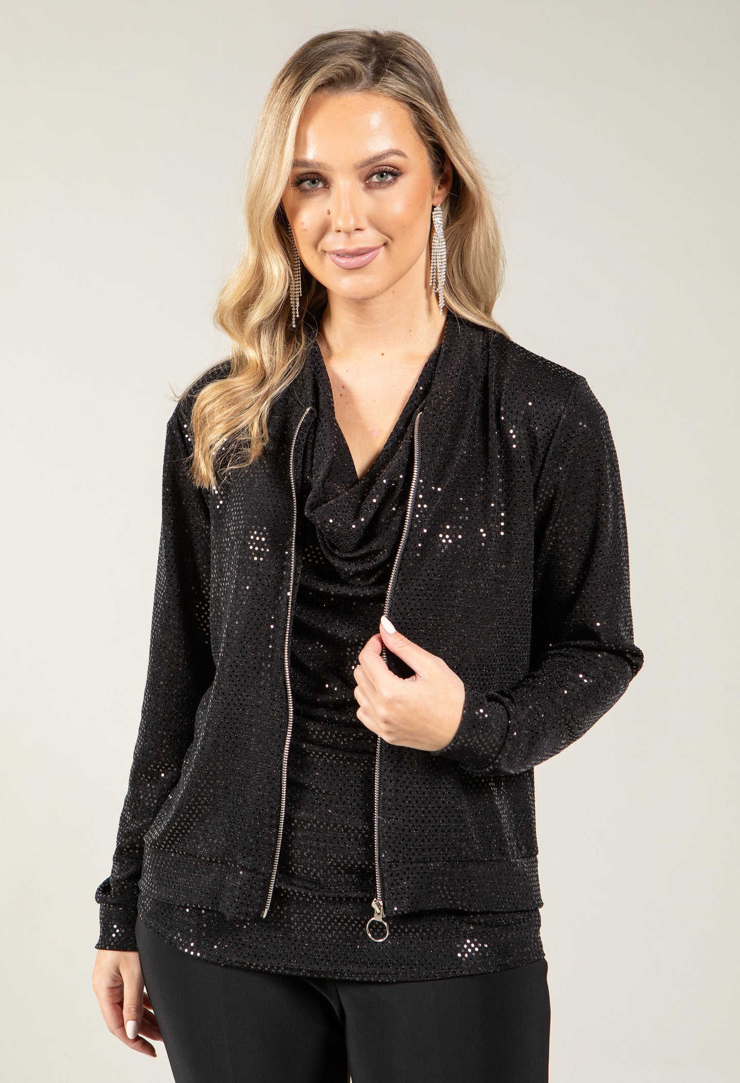 Sequin Bomber Jacket