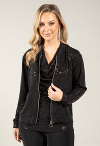 Sequin Bomber Jacket