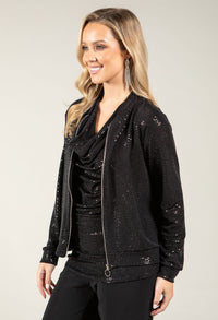 Sequin Bomber Jacket