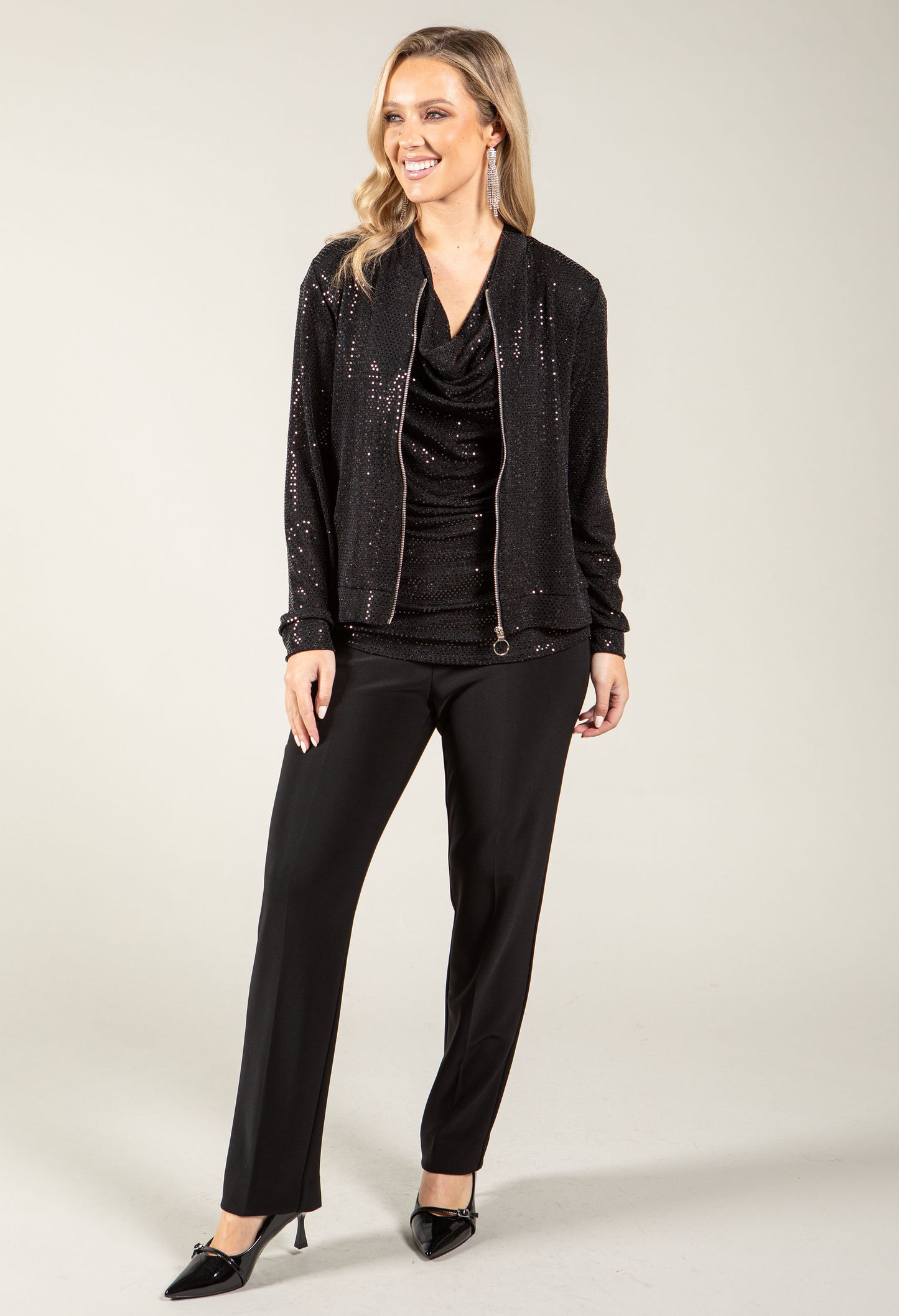 Sequin Bomber Jacket