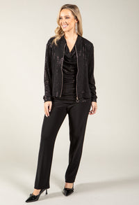 Sequin Bomber Jacket