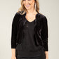 Scallop Hem Velvet Jacket