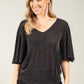 Angel Sleeve Sparkling Top