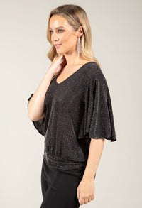 Angel Sleeve Sparkling Top
