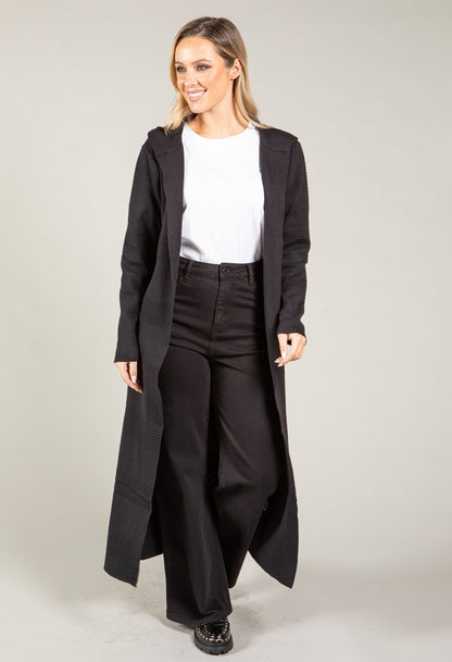 Hooded Longline Cardigan