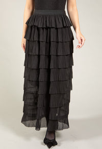 Layered Look Midi Skirt