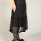 Tiered Hem Tulle Skirt