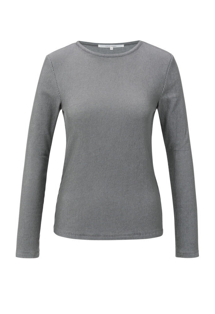 Ribbed long sleeve top