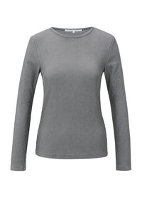 Ribbed long sleeve top