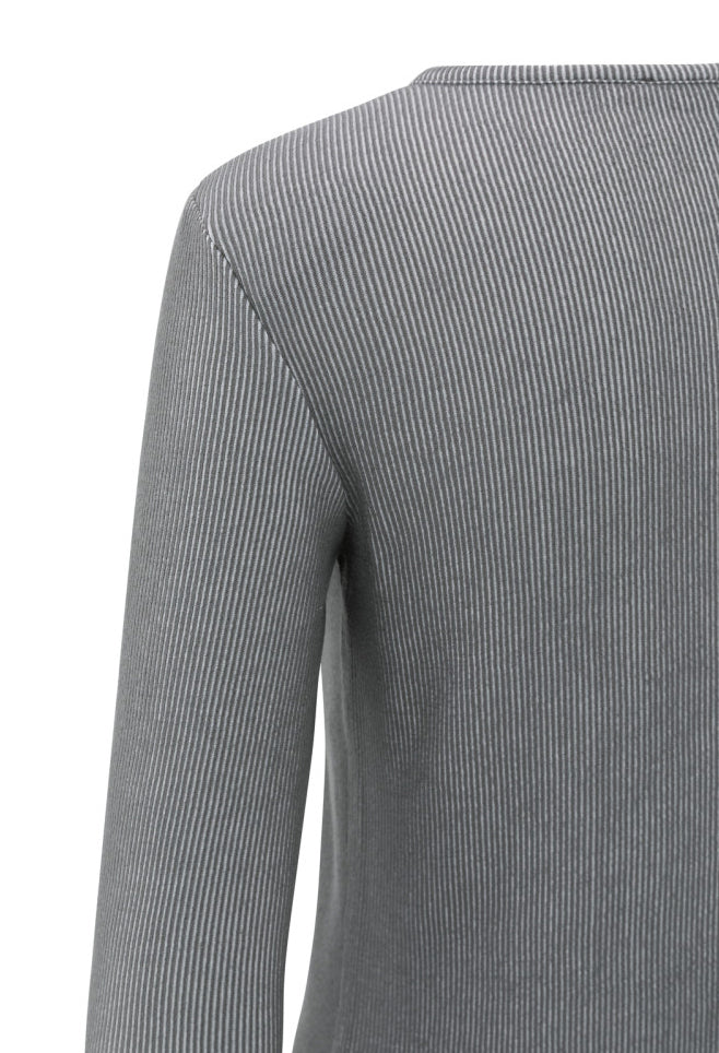 Ribbed long sleeve top