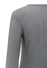 Ribbed long sleeve top