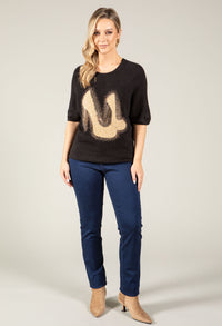 Soft Touch Diamante Knit Jumper